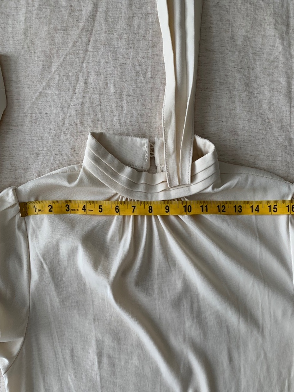 KOTN Bow Neck Long Sleeve Shirt Blouse Women's size L - Picture 9 of 14